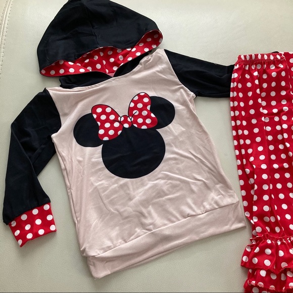 Boutique Minnie Mouse cute hoodie pants set - Picture 3 of 6